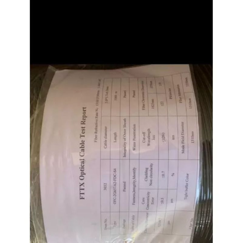 KABEL DROPCORE  Optik Fig -8 1 core 35 Seling 1000 Meter