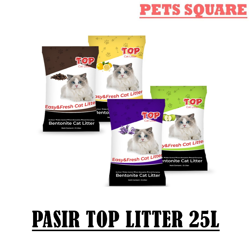 PASIR KUCING TOP LITTER 20KG (GOSEND/GRAB)