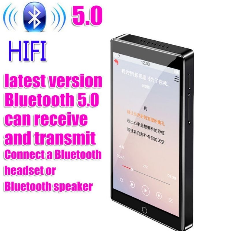 RUIZU H1 32GB TouchScreen 4.0 Inci MP4 Player Bluetooth Pemutar Musik Mendukung Radio FM Video E-book