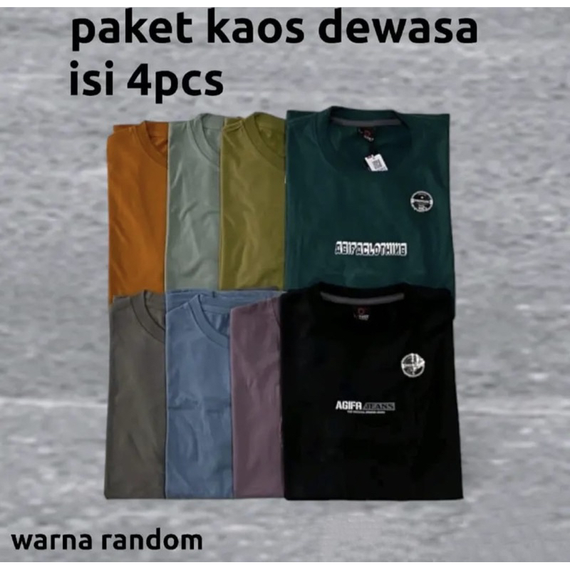 KAOS MIX  BRAND 100rb dapat 4 pcs / kaos 100 4 / kaos 100rb dapat 4 / kaos pria distro / kaos distro