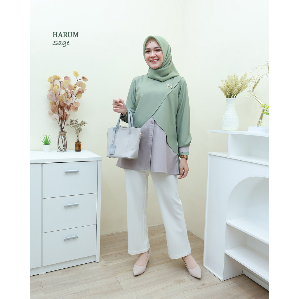 HARUM Top - Baju Kerja by Hijab Mamah icis Sku 2