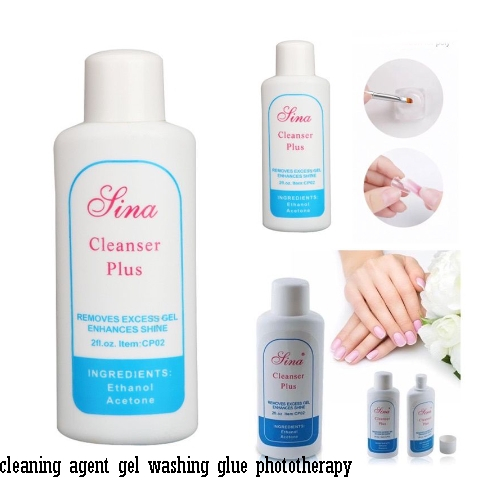 BOS Cleanser Plus SINA Remover UV Gel Nail Art Kuas Gel Polish Remover Cairan Pembersih Kutek 60ML