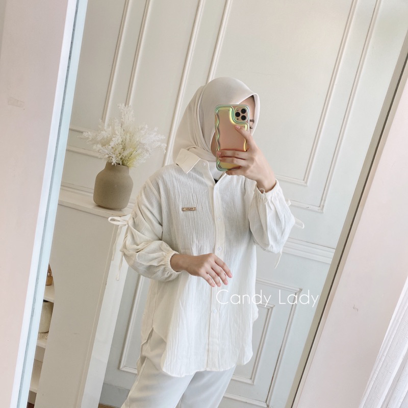 Arneli Oversize Blouse / Atasan Serut Wanita Terbaru