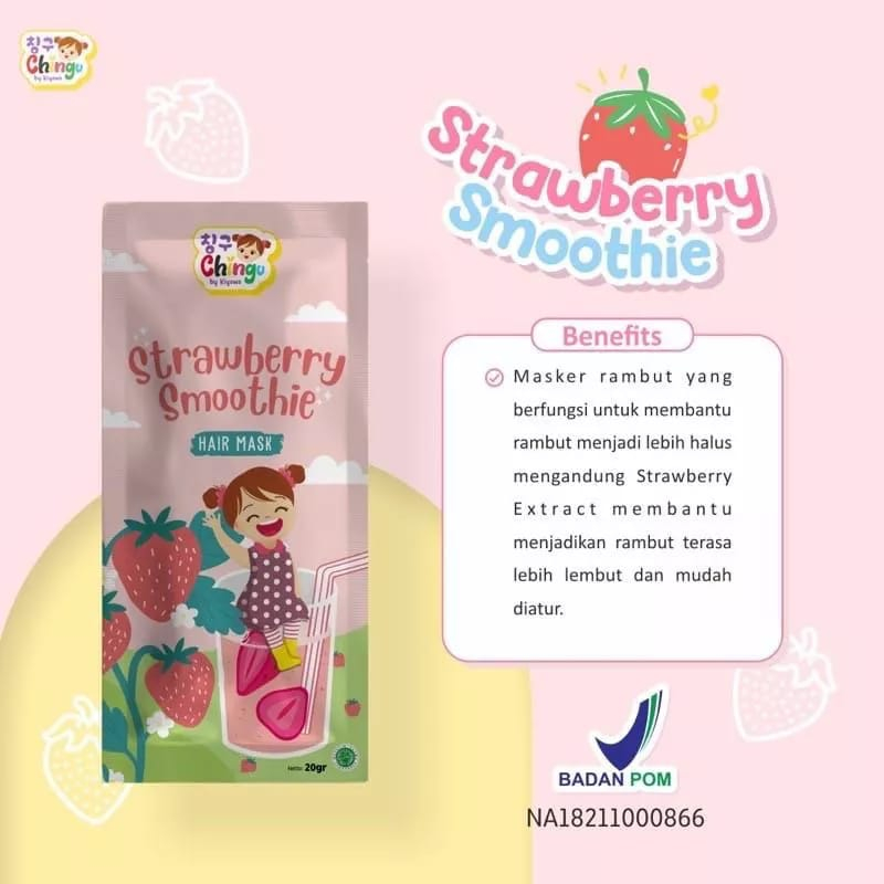 ✿ELYSABETHME✿ CHINGU hair mask sachet untuk perawatan rambut