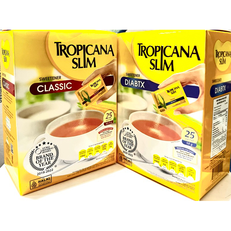 

TROPICANA SLIM SWEETENER ISI 25X2 GR