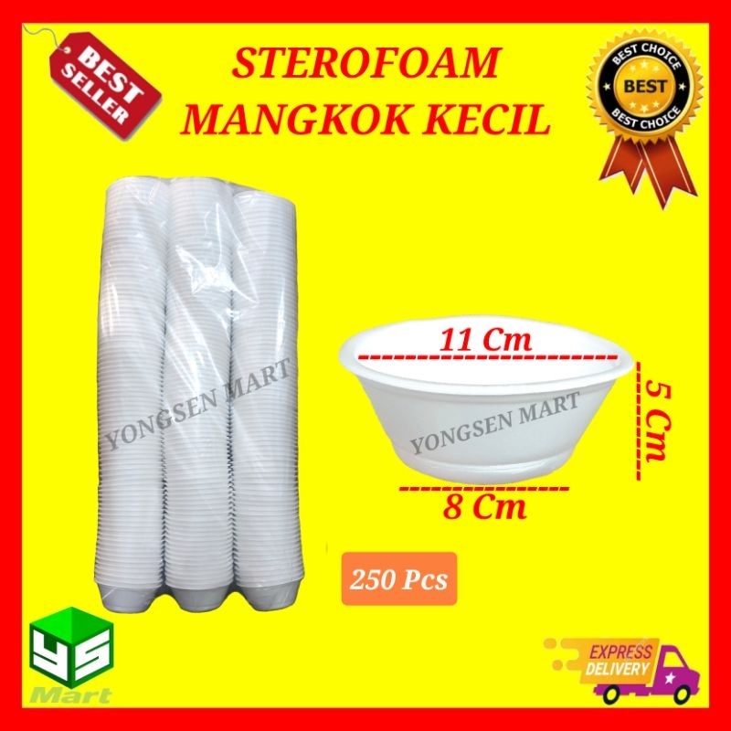 Sterofoam makanan / foam mangkok kecil soto bakso foodgrade murah