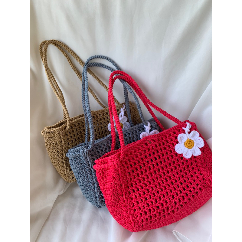 korean mini net bag/crochet net bag/ sling bag rajut