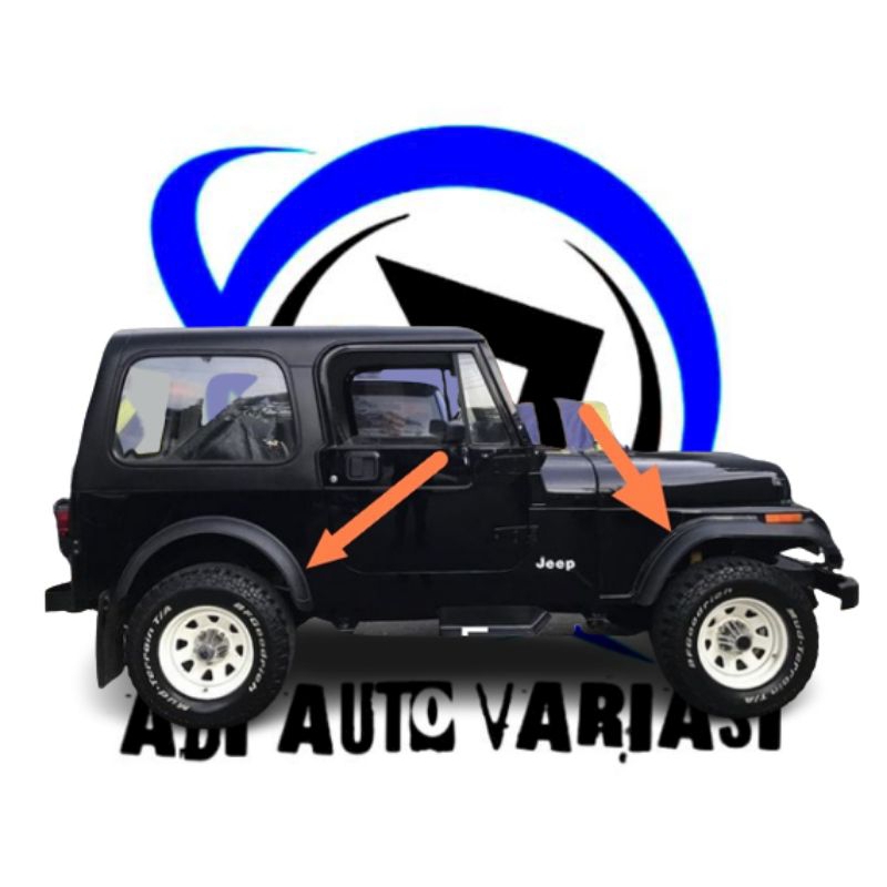 Over Fender mobil Jeep CJ 7.. model ORI