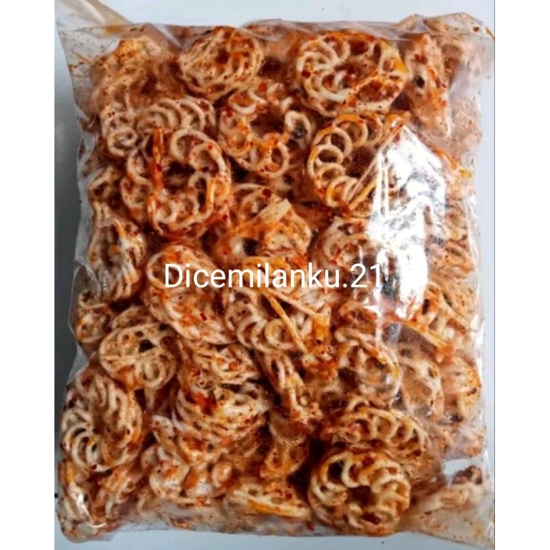 

Kerupuk pedo pedas Seblak kurupuk pedo pedas daun jeruk 500.gram