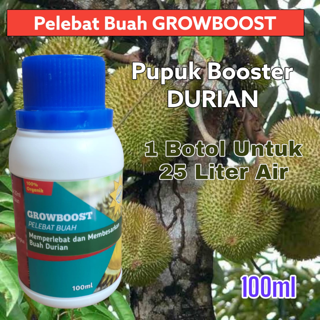 Pupuk Buah Durian Premium Organik GrowBoost Buah Durian 100ml