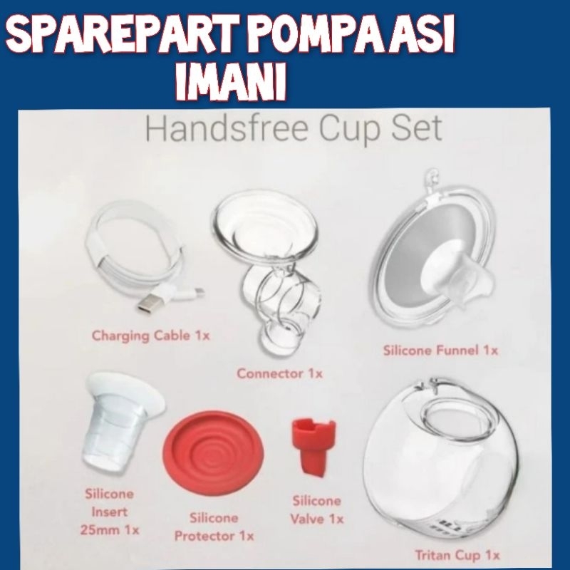 Sparepart Pompa ASi Imani Handsfree Cup Set I2+ Valve Imani i2+