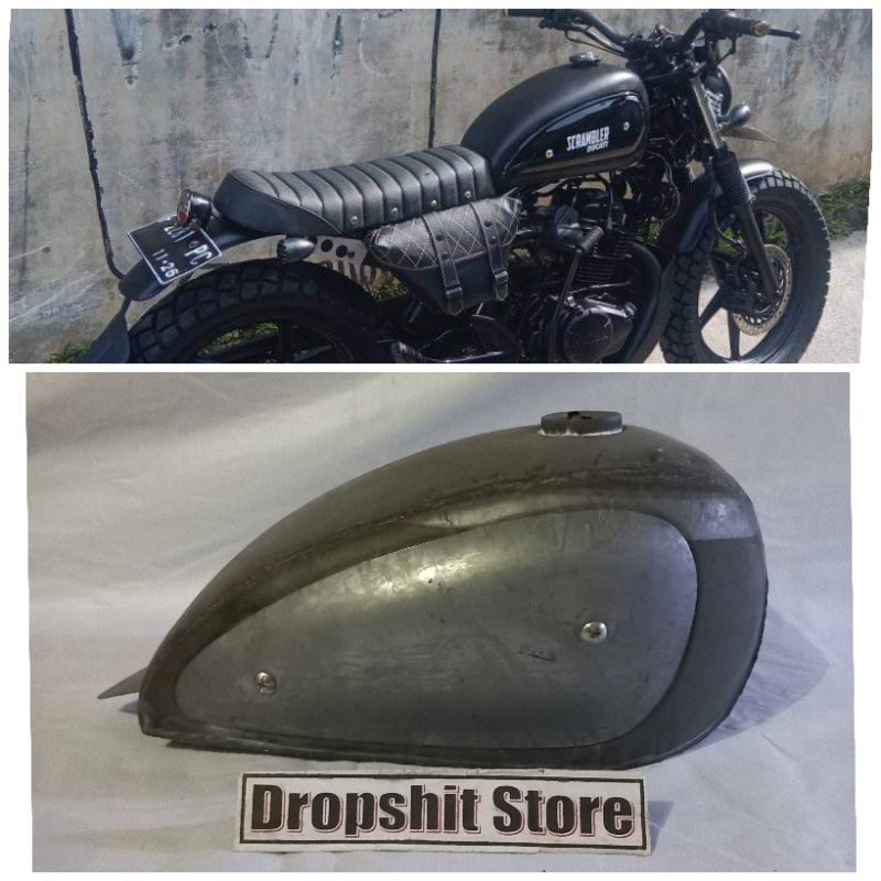 Tangki mentah japstyle bratstyle triumph bobber