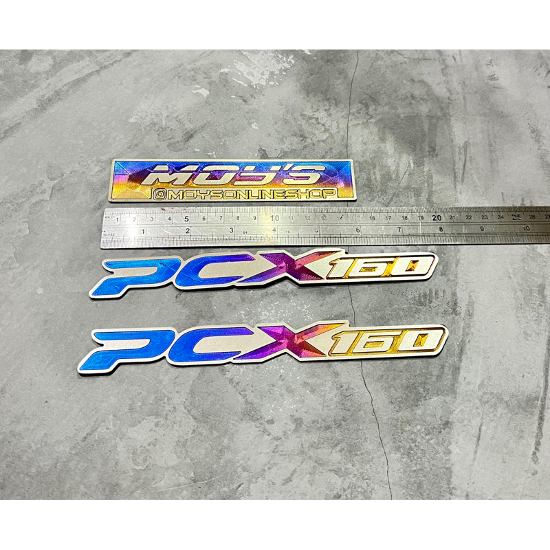 EMBLEM LOGO TITANIUM All EMBLEM CLICK SCOOPY MIO PCX NMAX NOUVO AEROX VARIO 150/160