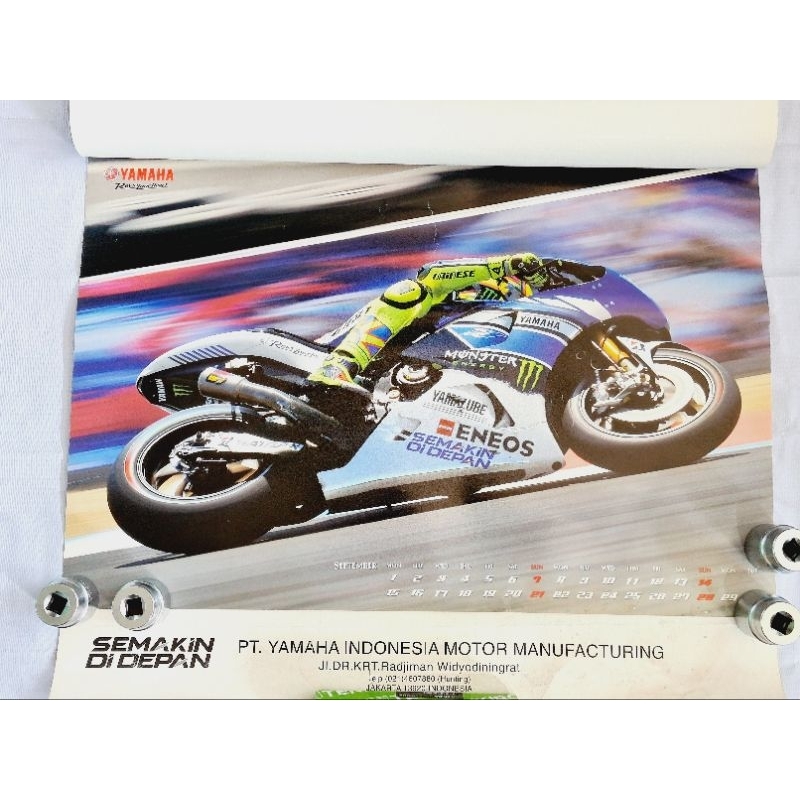 Kalender lawas YAMAHA MOTOR GP 2014 ORI