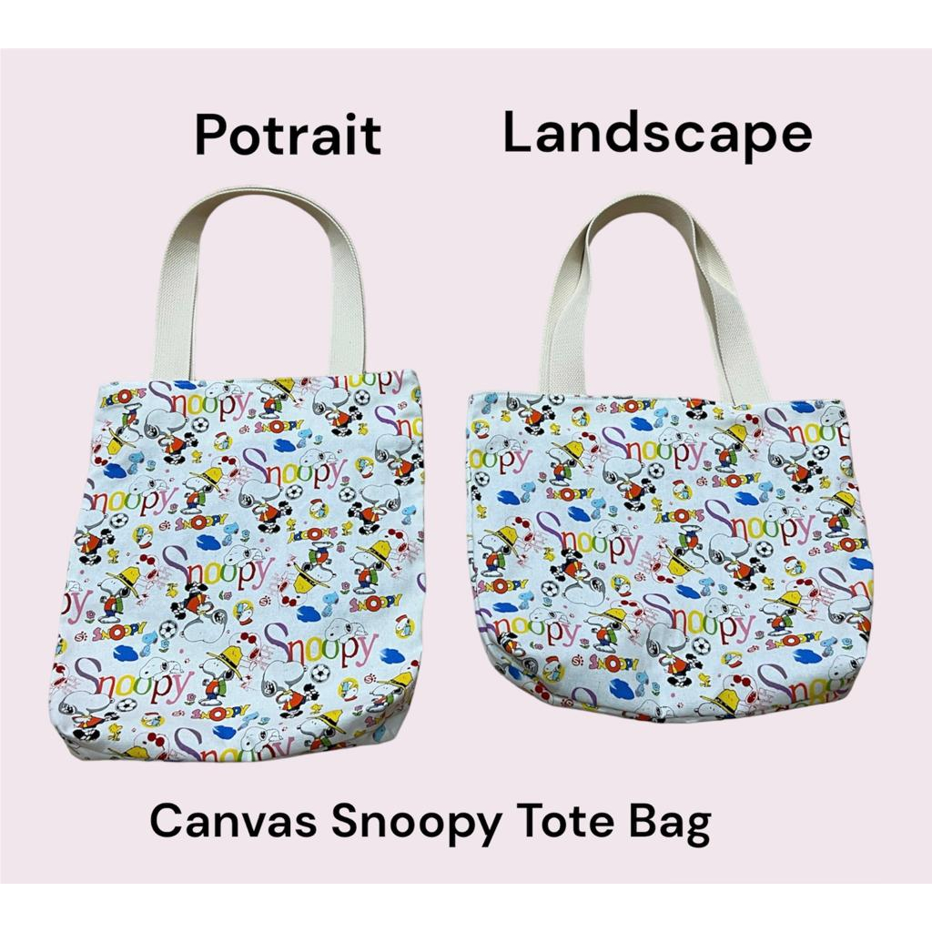 Fawn'G Handmade - Canvas Tote Bag Snoopy