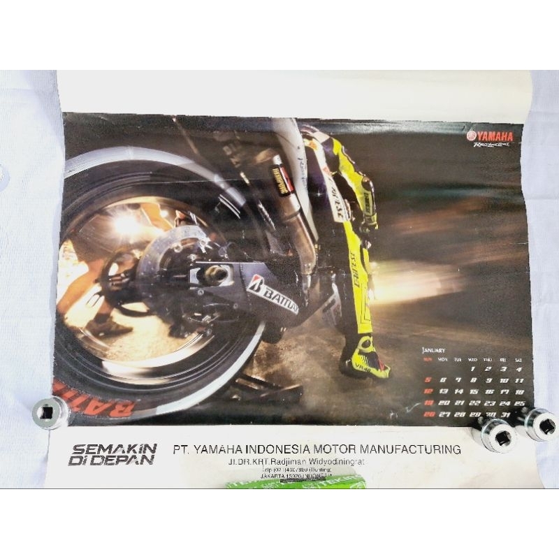 Kalender lawas YAMAHA MOTOR GP 2014 ORI