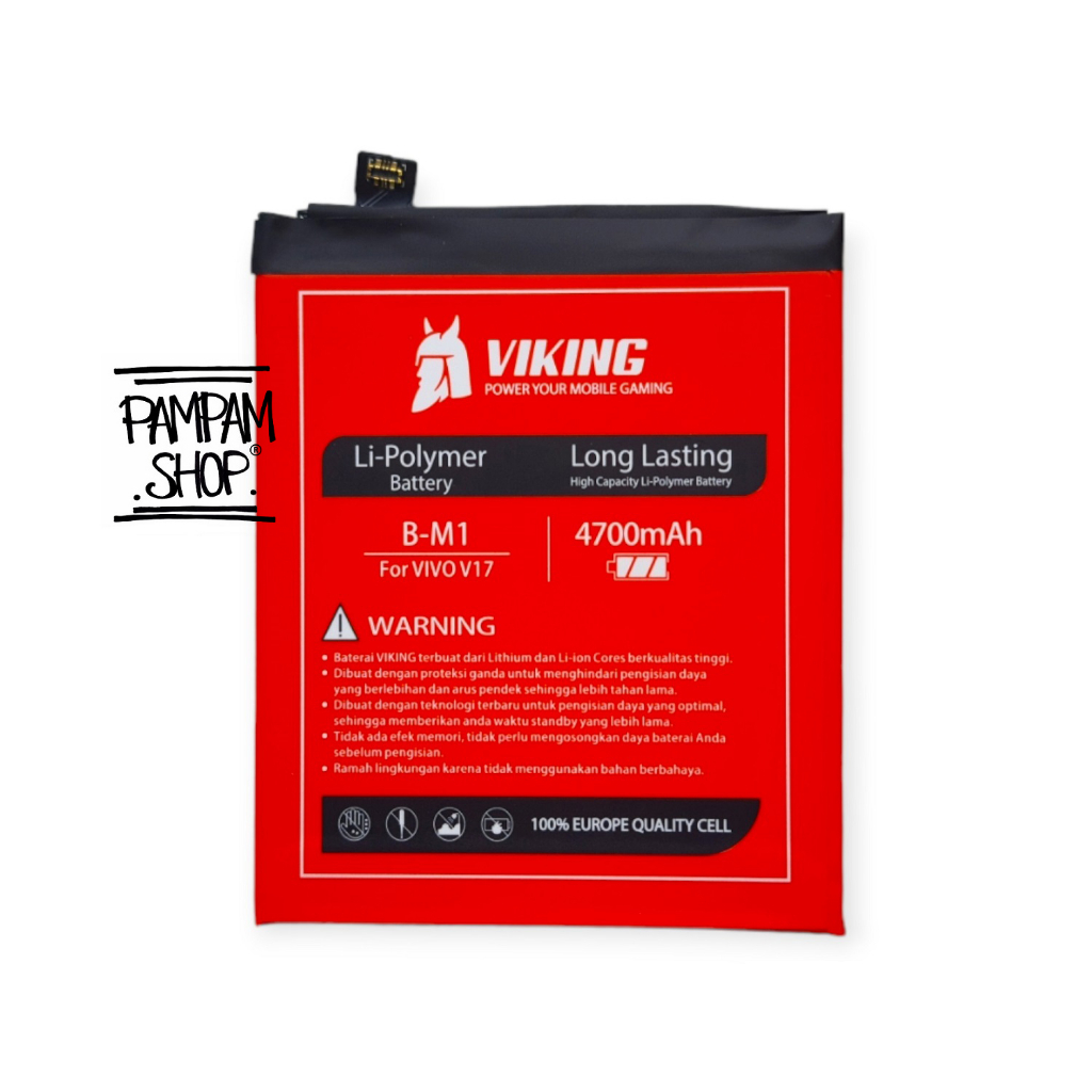 Baterai VIKING Double Power Original Vivo V17 V19 1919 1933 B-M1 BM1 Batre Batrai Battery HP Handphone Ori Dual