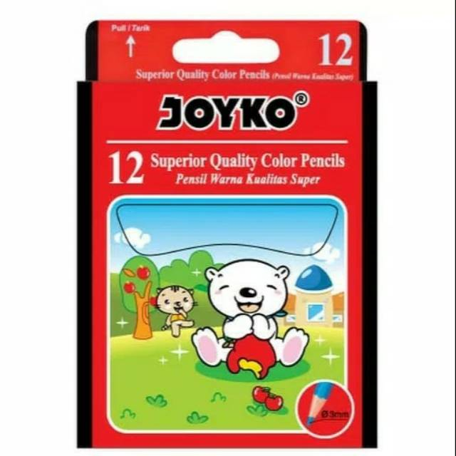 Pensil Warna Joyko 12 Superior Quality Color Pencils (CP-S12)
