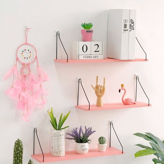 RAK DINDING GANTUNG HAMBALAN MINIMALIS  - P 40|30|20cm x L 10cm