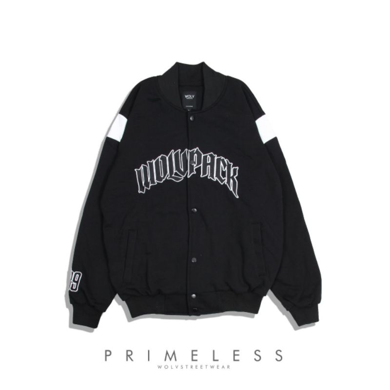 VARSITY JACKET WOLVPACK STREETWEAR PRIMELESS