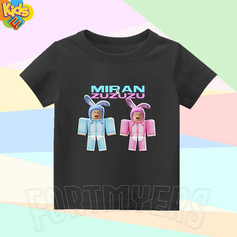 BAJU ANAK KAOS ANAK MIPAN DAN ZUZUZU AKUDAV ROBLOX AKUDAP YOUTUBER