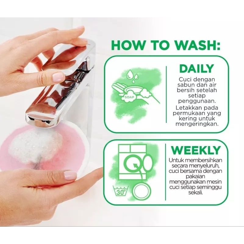 Garnier kapas wajah Micellar Reusable Eco Pads