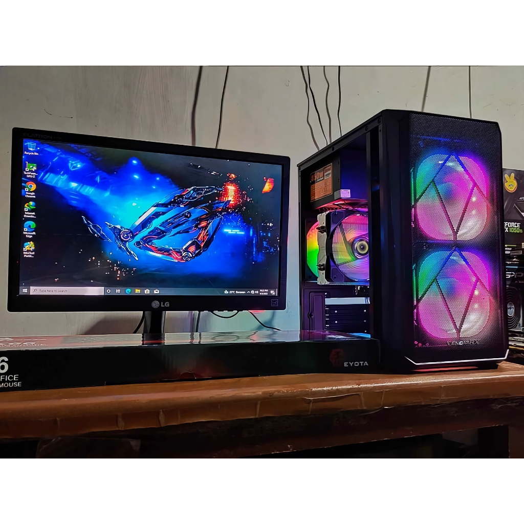 cpu gaming fullset design intel ram 8gb ssd bisa main GTA V. DOTA 2, VALORANT, PES UPDATE 2022 DLL