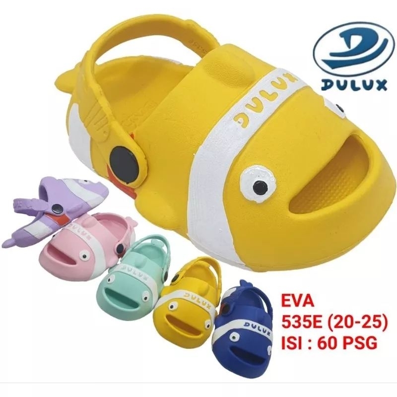 Sandal Anak Balita Lucu Karakter Nemo l Sendal Slop Baim Viral l Dulux 535E Uk 20-25