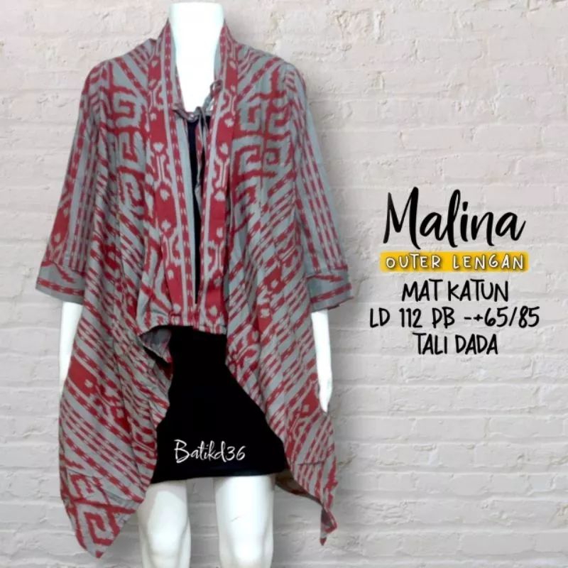 vest malena katun batik motif kekinian vest murah meriah