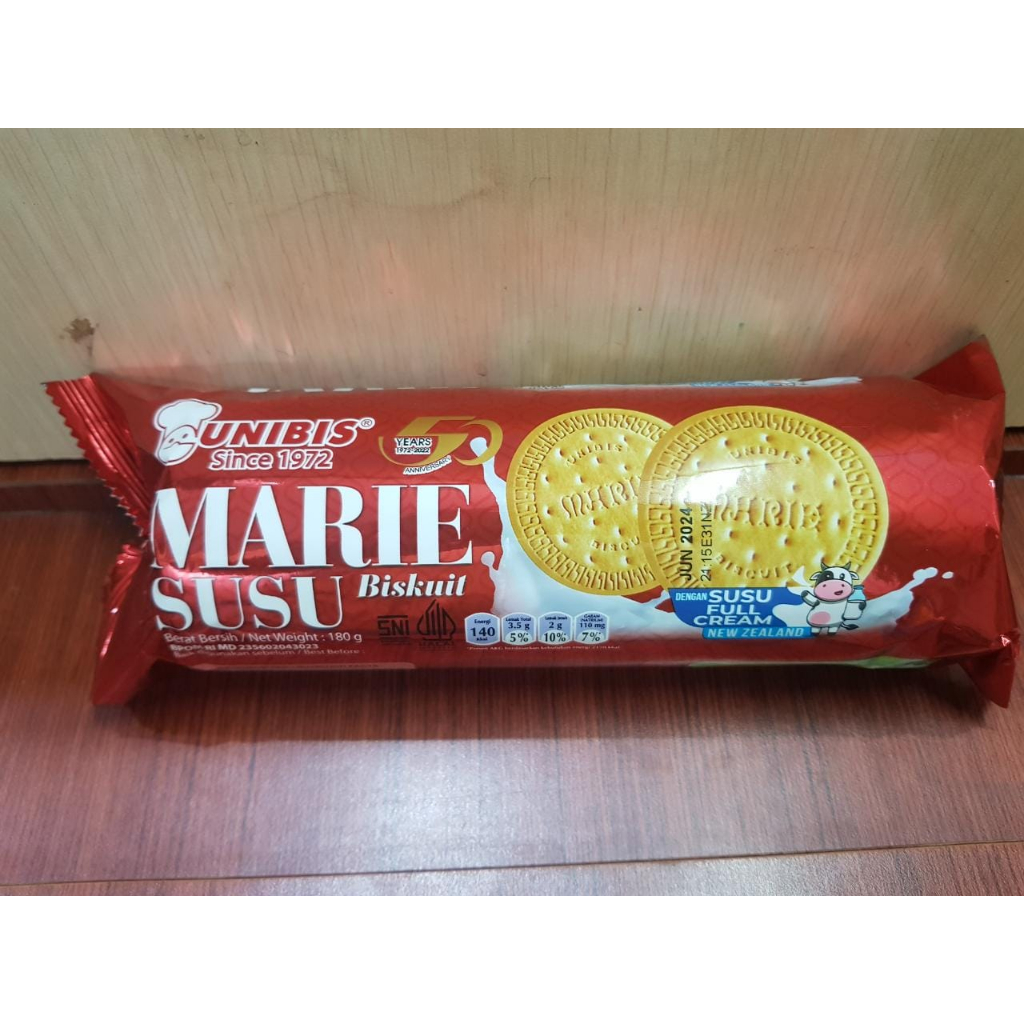 

Unibis biskuit Marrie Susu 180 gr