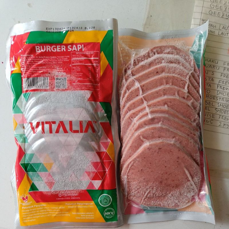 

VITALIA beef burger sapi besar 250gr