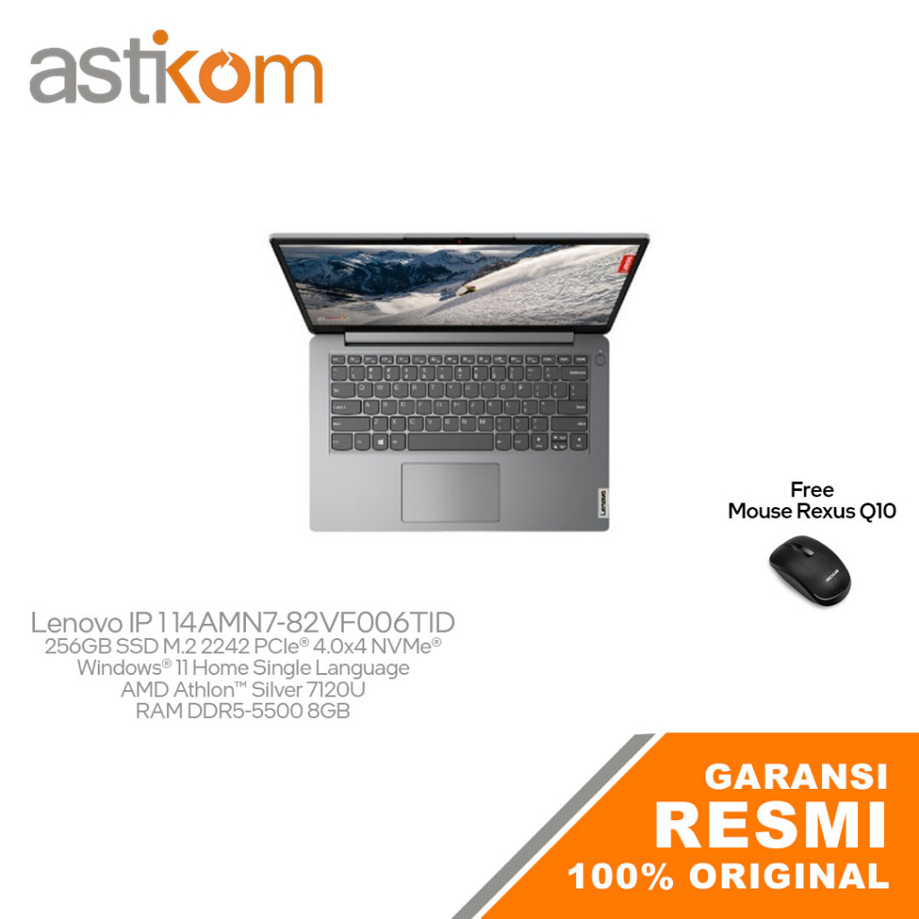 Lenovo IdeaPad 1 14AMN7-82VF006TID Athlon Silver 7120U 8GB 256GB W11