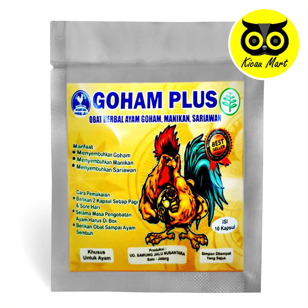 Obat Anti Goham Sawung Jalu Goham Plus Obat Herbal Ayam Sakit Goham Gomen Manikan Sariawan Obat Alami Ayam Sakit Mulut Infeksi Saluran Pencernaan