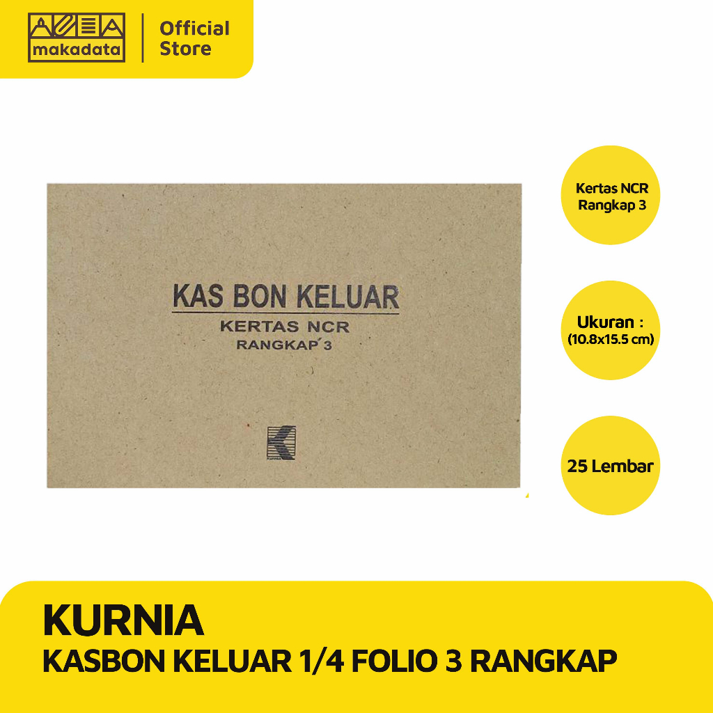 

KASBON KELUAR 1/4 FOLIO 3 RANGKAP 25 LEMBAR KURNIA (1PCS) MURAH