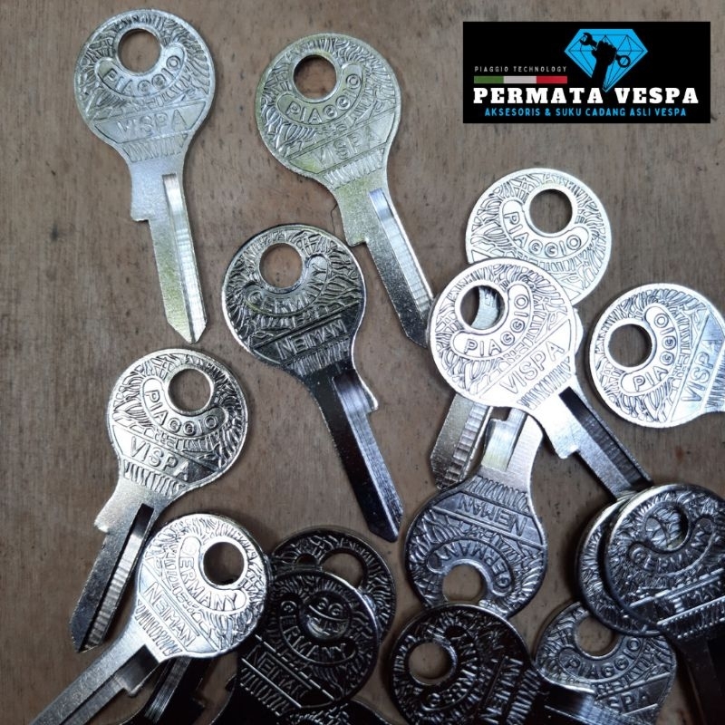 Anak Kunci Vespa PIAGGIO/ Bahan Kunci Vespa Super Sprint PTS VBB VISPA Neiman Germany