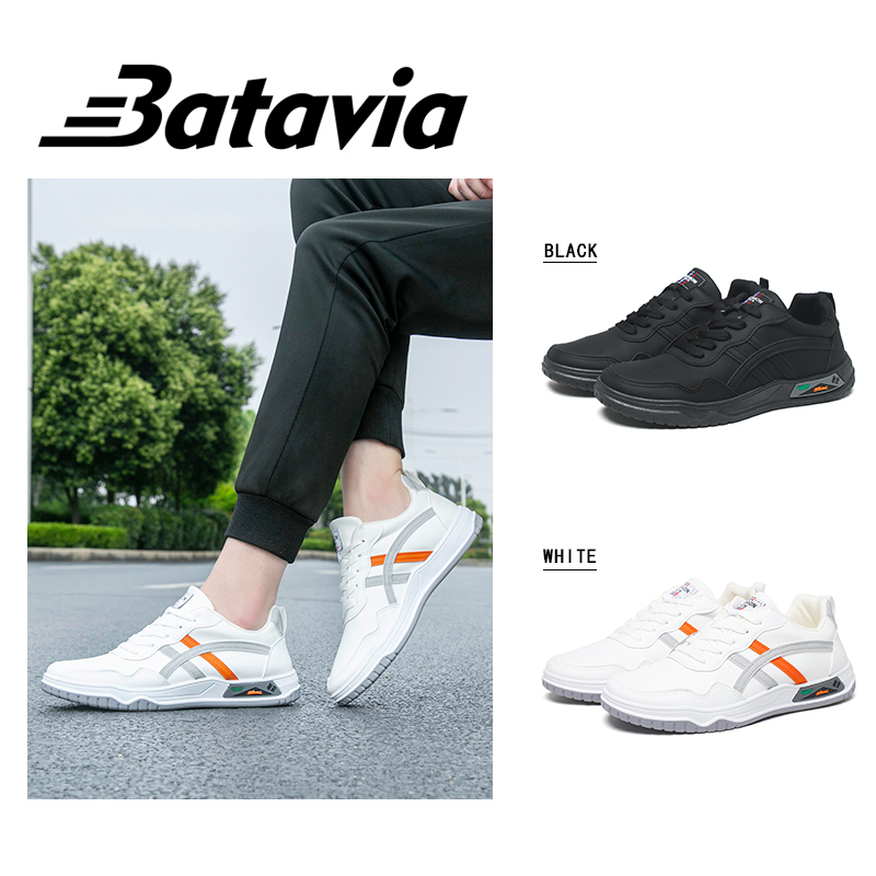 BATAVIA Baru Pria Sport Shoes Impor white Pria olahraga sepatu hitam Sneakers sepatu sekolah J14