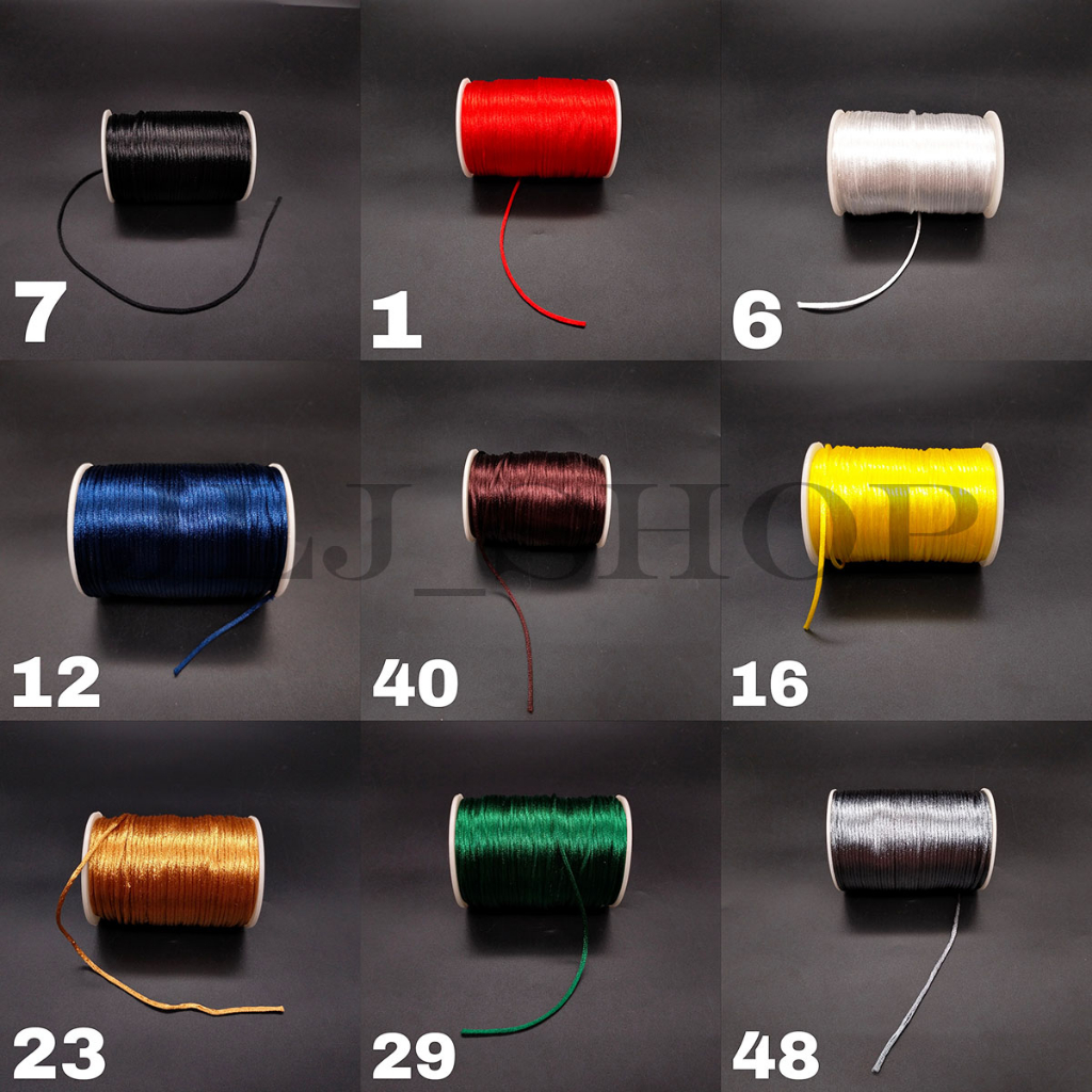 Tali Kancing / Tali satin Ukuran +-2.0mm/panjang 100 yard