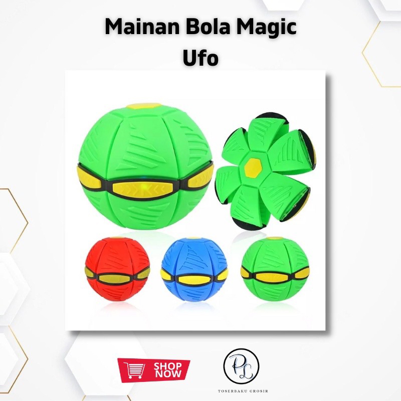 MAINAN BOLA UFO TERBANG LEMPAR LED / UFO MAGIC BALL M