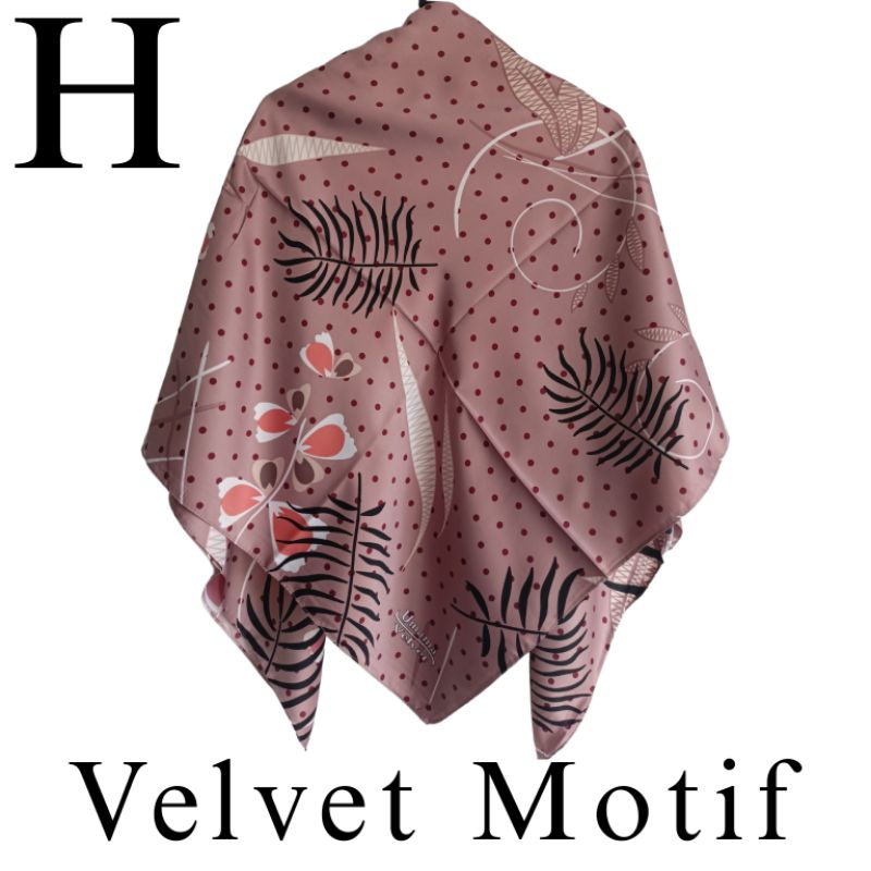 HIJAB / JILBAB / SCARF UMAMA VELVET MOTIF H | OLEH-OLEH HAJI DAN UMROH