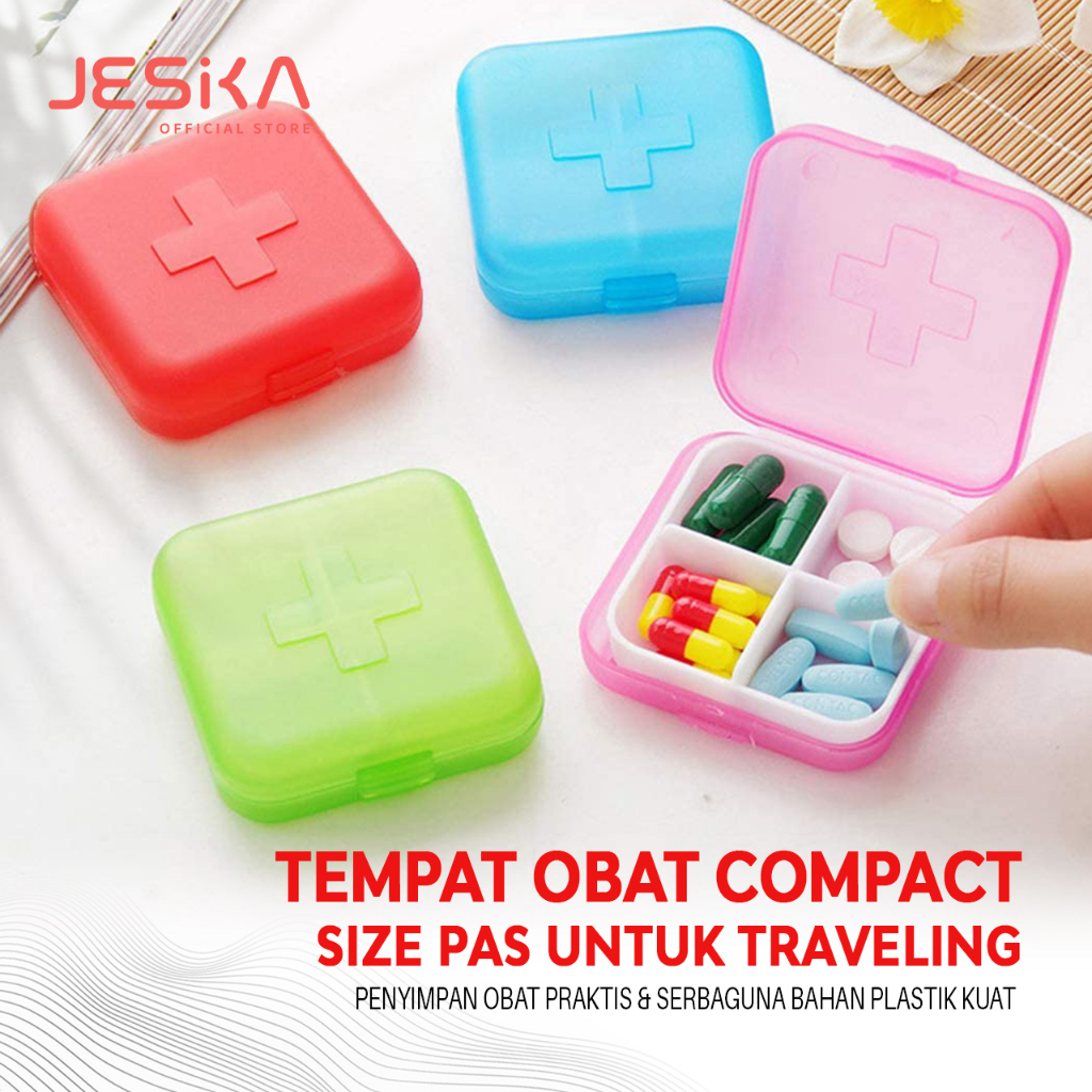 KOTAK PENYIMPANAN SERBAGUNA OBAT KECIL TRAVEL ORGANIZER MINI AKSESORIS CINCIN LIONTIN