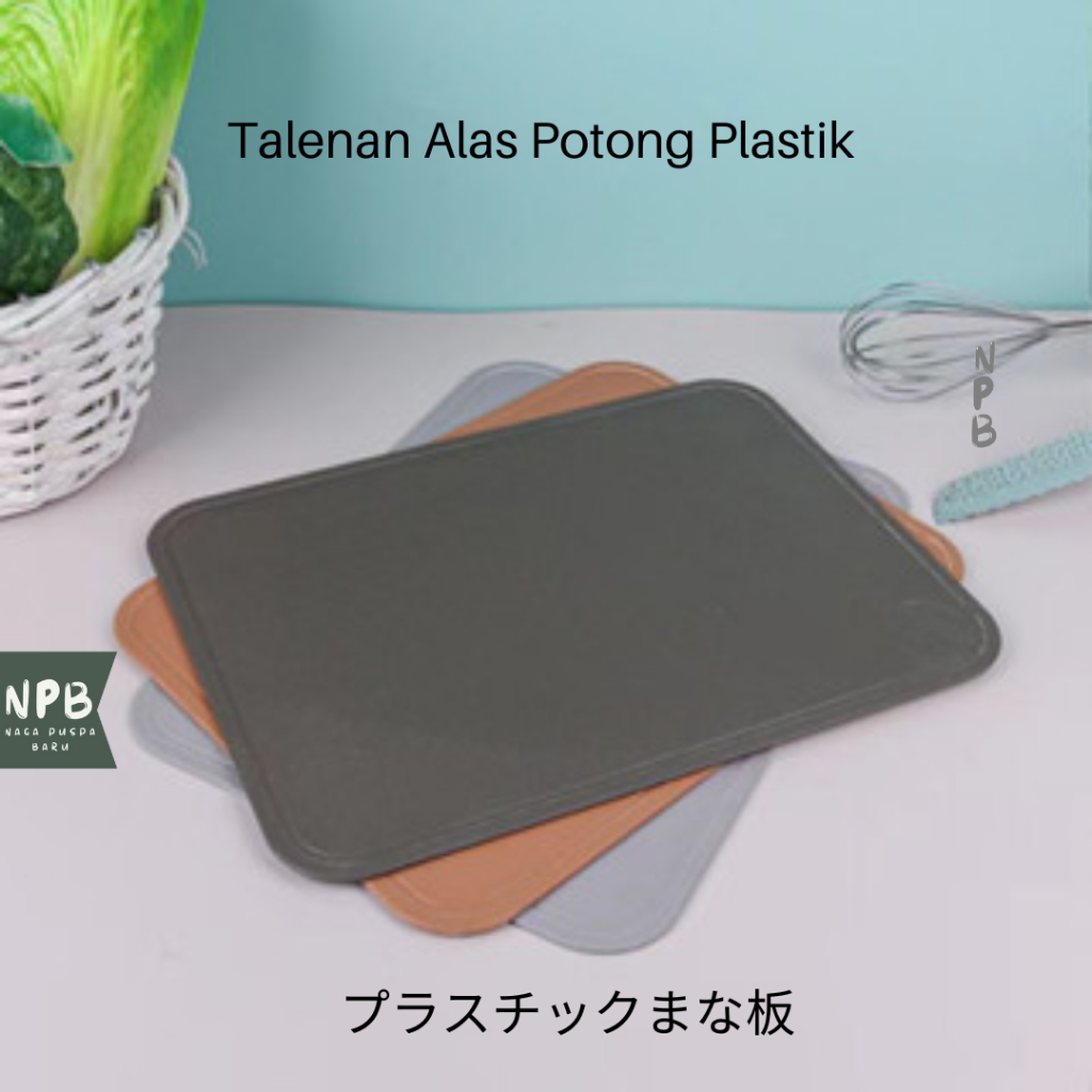 Talenan Alas Potong Plastik 30 x 22 Cm - Multifunction Chopping Board - Talenan