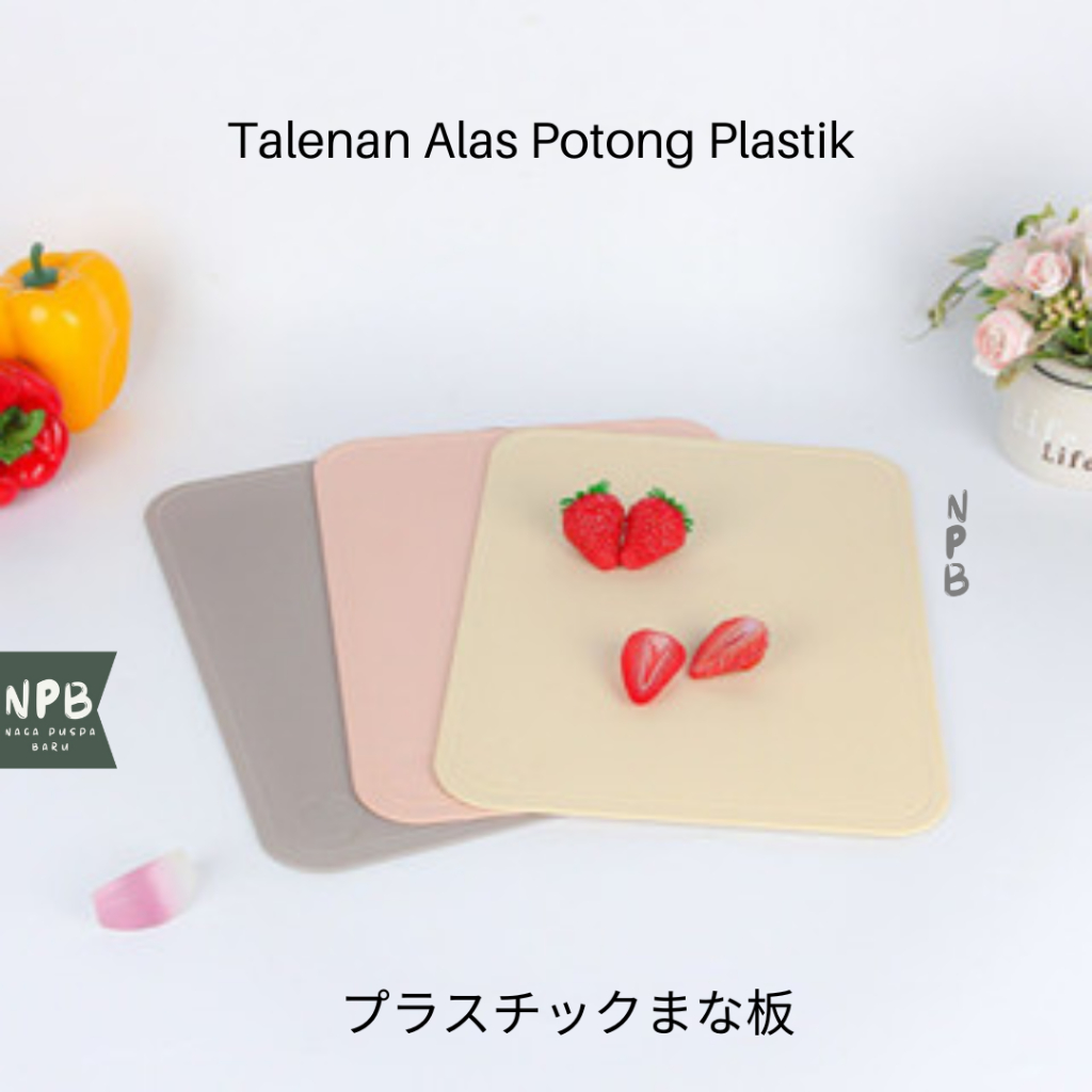 Talenan Alas Potong Plastik 30 x 22 Cm - Multifunction Chopping Board - Talenan