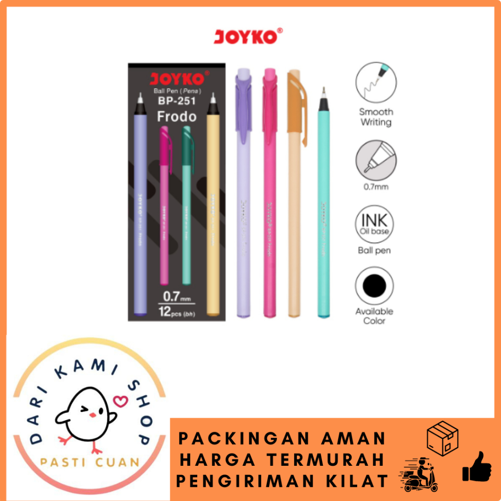 

JOYKO BALL PEN PULPEN PENA BP-251 FRODO 0.7mm / 1PCS