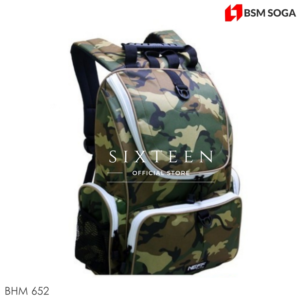 BSM SOGA TAS PUNGGUNG RANSEL ANAK LAKI-LAKI DINIR PAUD TK SD SEKOLAH KARAKTER  ARMY LORENG  BHM 652