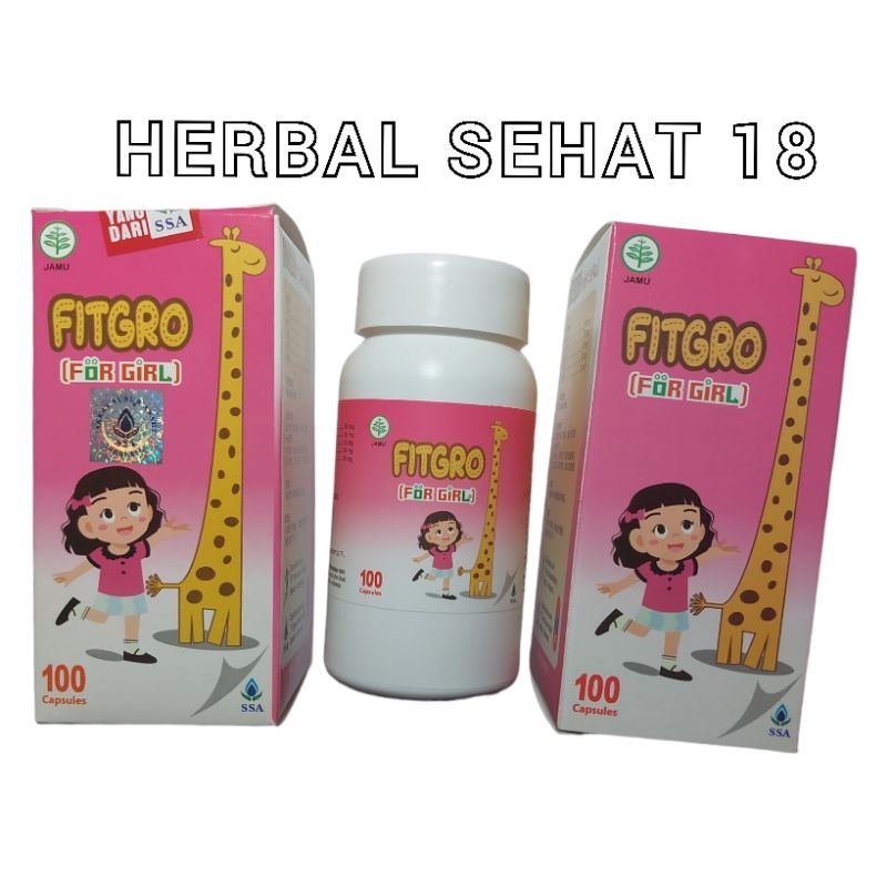 

Fitgro / GrowUp For Girl Kapsul 100 Kapsul pertumbuhan Anak Perempuan