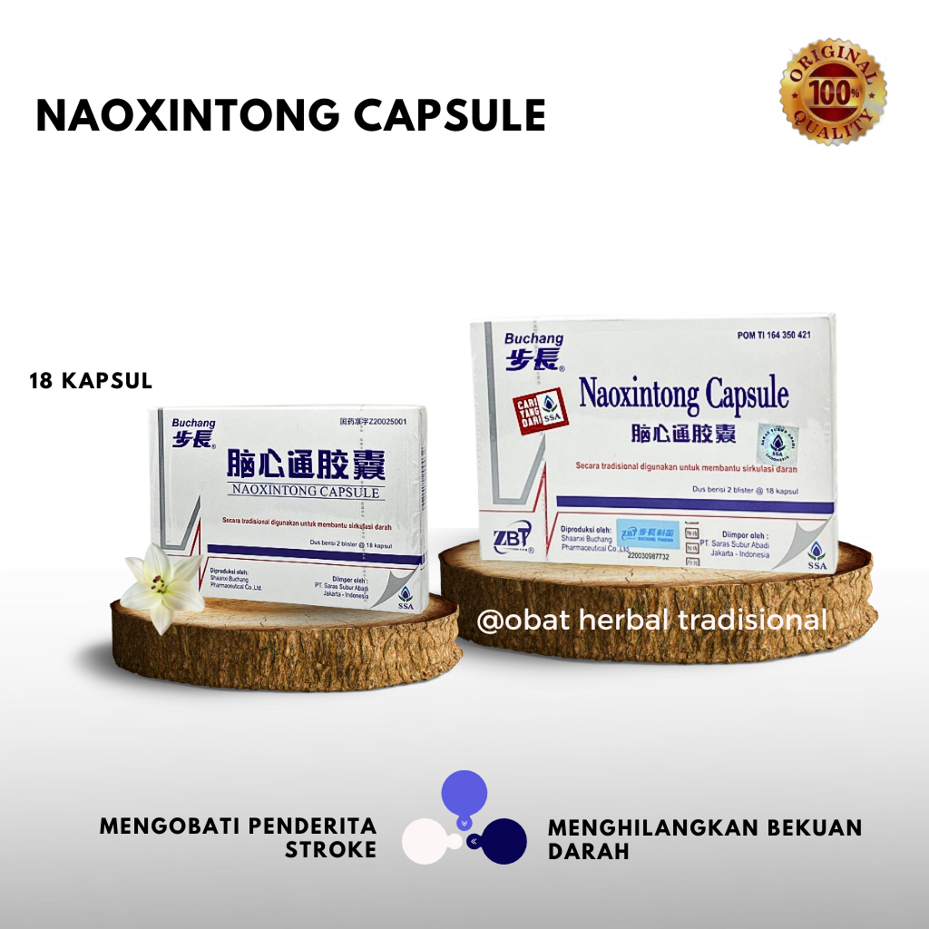 BUCHANG NAOXINTONG CAPSULE (Kemasan Dus Blister) - Obat Stroke