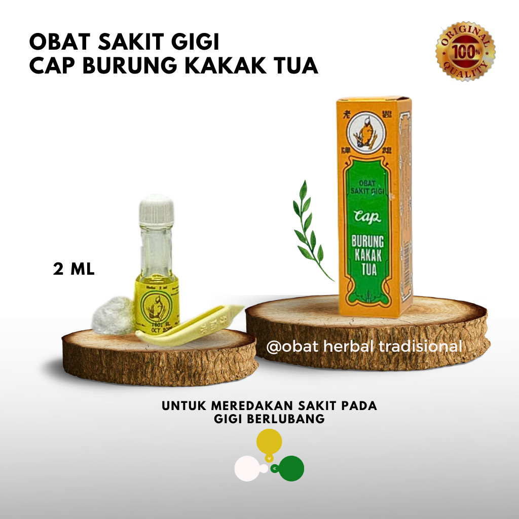 OBAT SAKIT GIGI CAP BURUNG KAKAK TUA