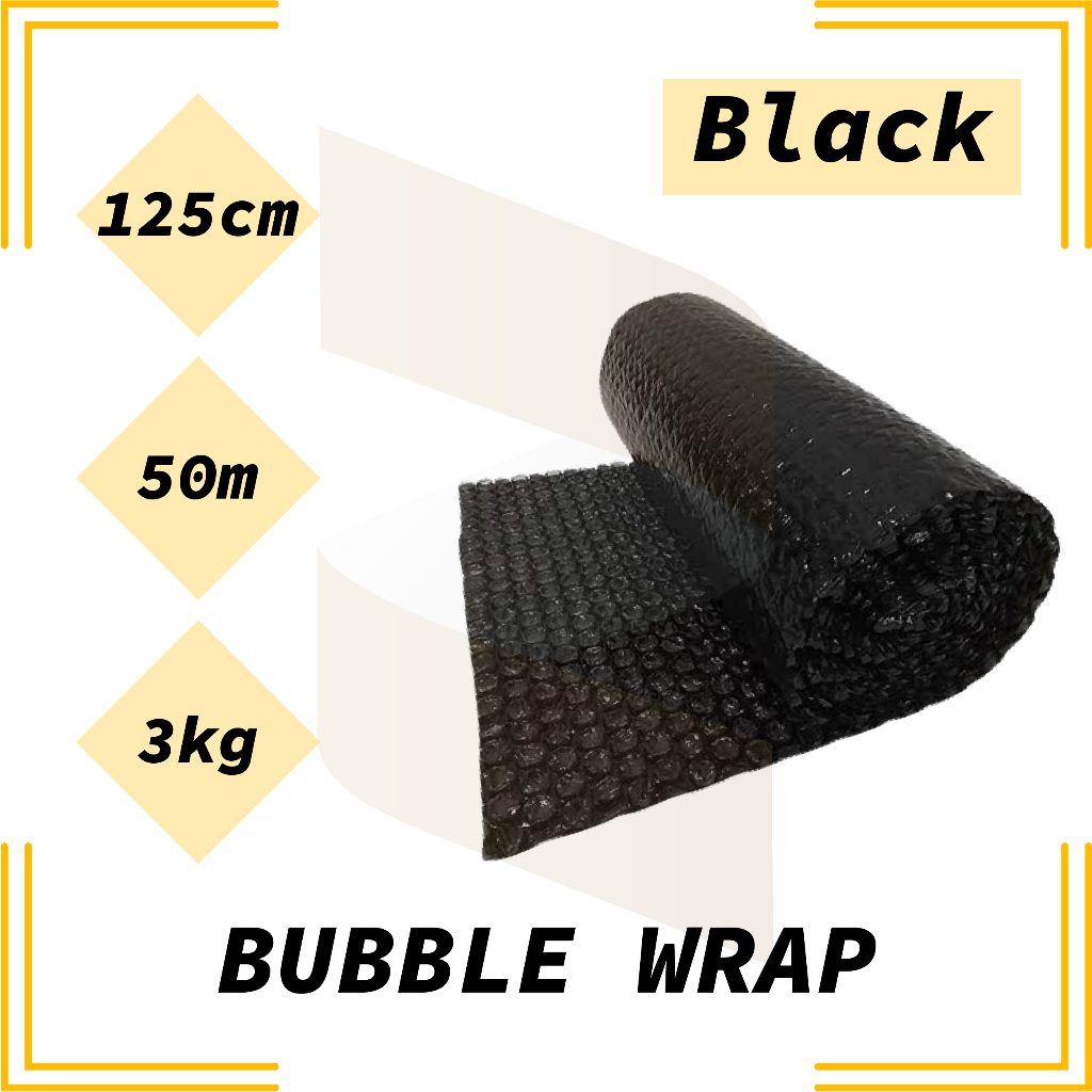 

Bubble Wrap 125cm x 50m - Hitam | Bubble Pack | Plastik Packing Termurah