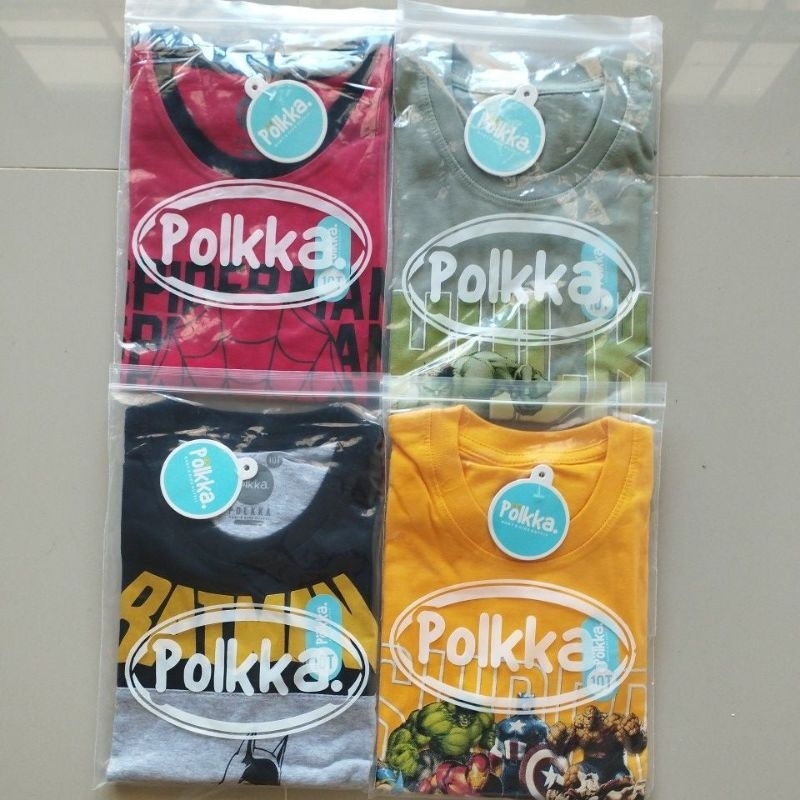 Kaos Anak Laki laki lengan pendek 2-10