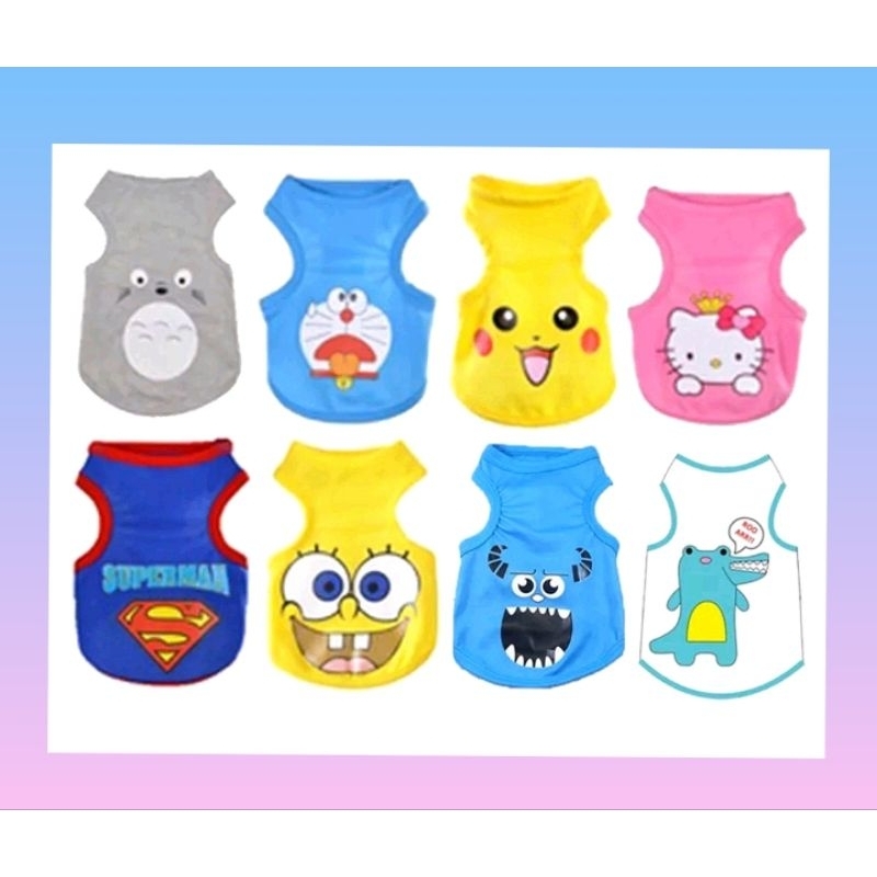 Baju Anjing Kucing Murah Lucu Imut Bagus